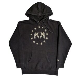 Kuiu Big Ram Hoodie Mens Size L Black Hooded Long Sleeve Pullover Sweatshirt